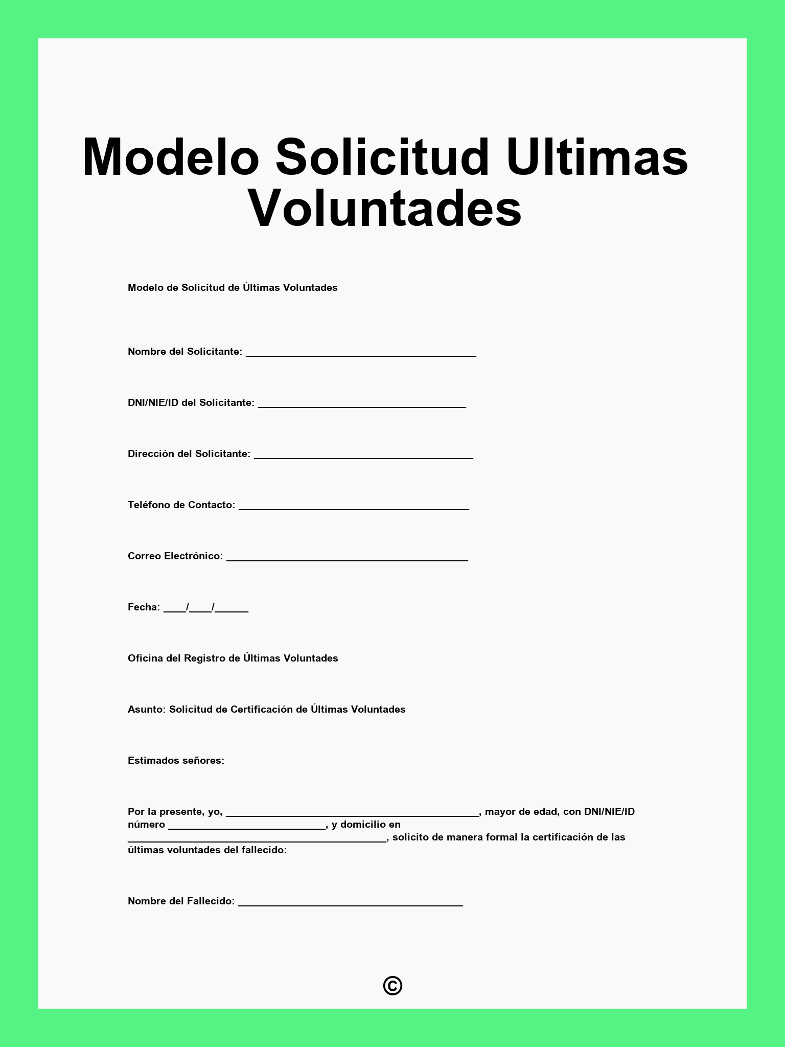Modelo Solicitud Ultimas Voluntades